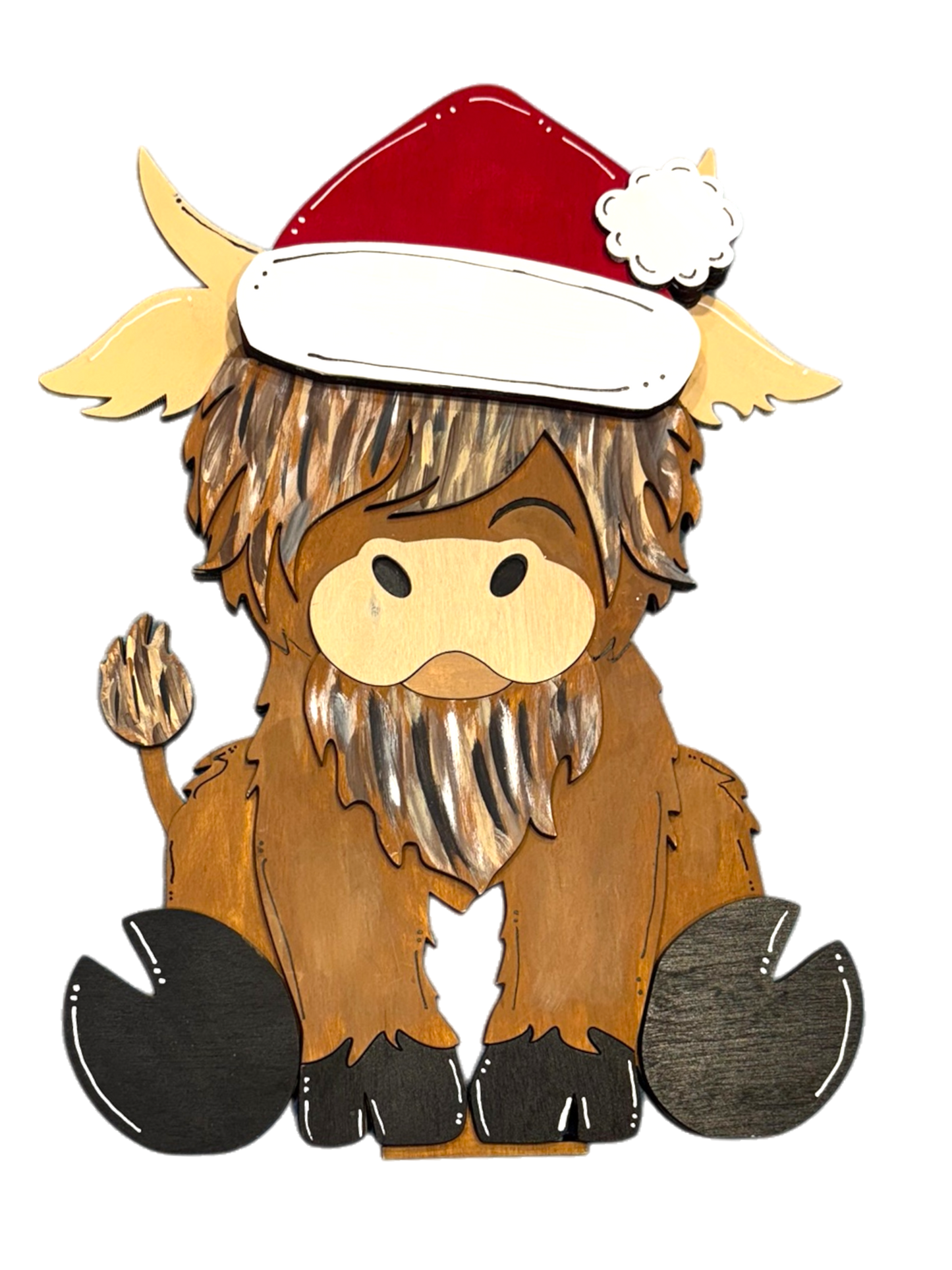 Santa Hat for Highland Cow