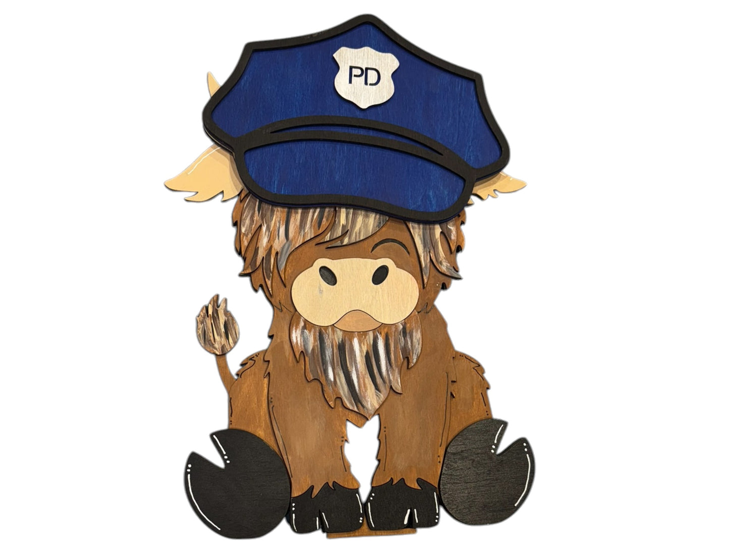 Police Hat for Highland Cow