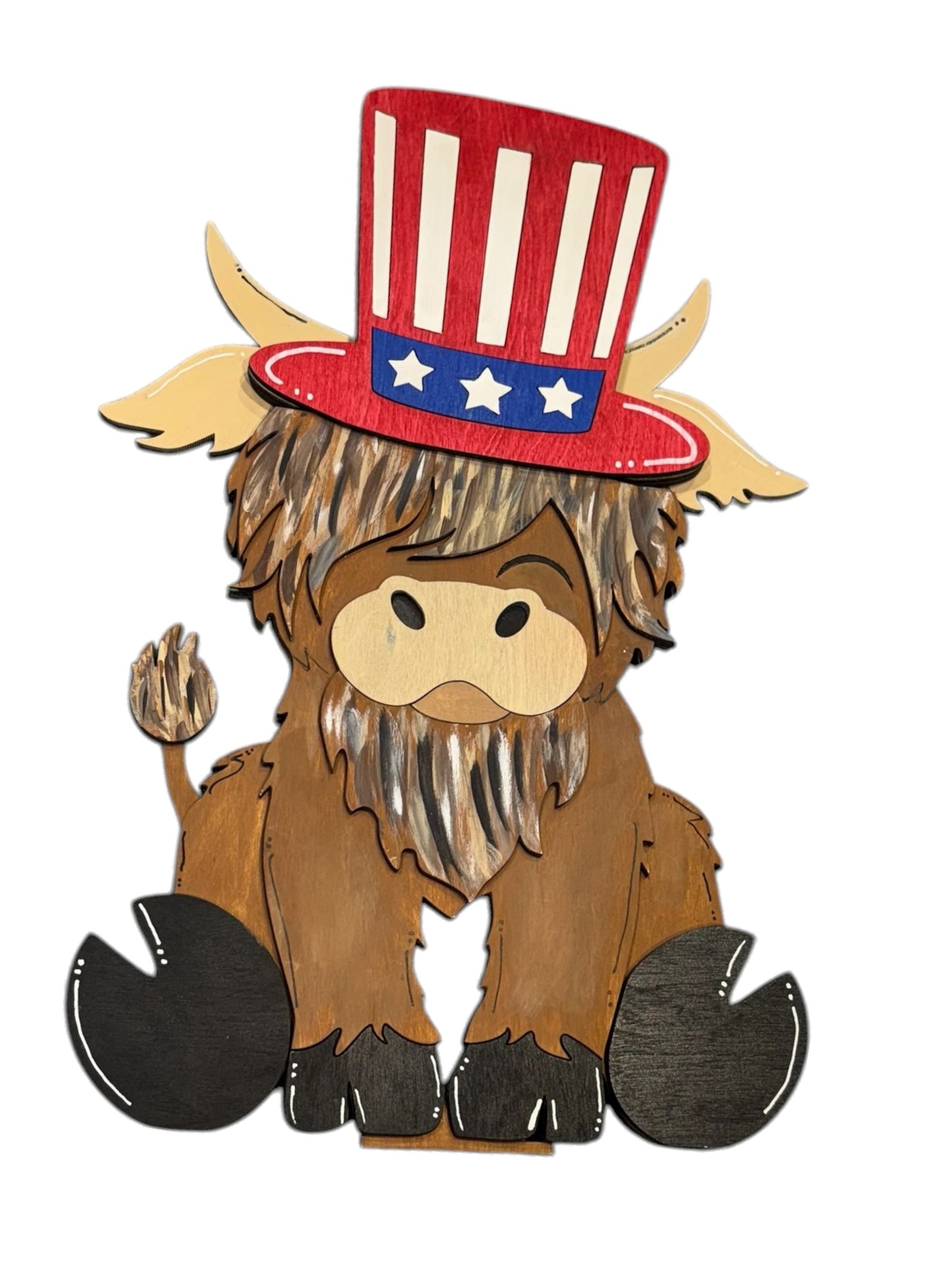 Uncle Sam Hat for Highland Cow