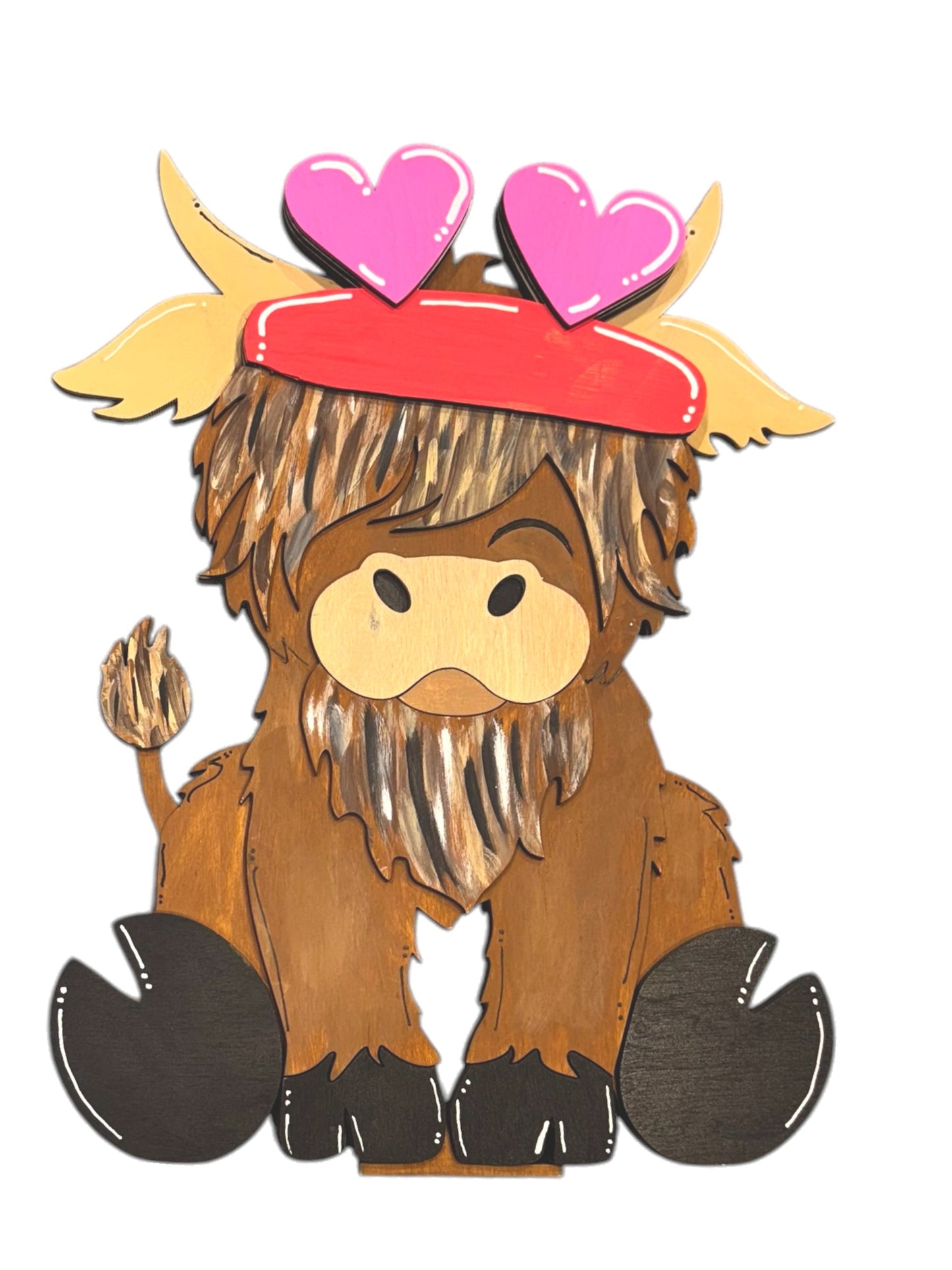 Valentine heart for Highland Cow