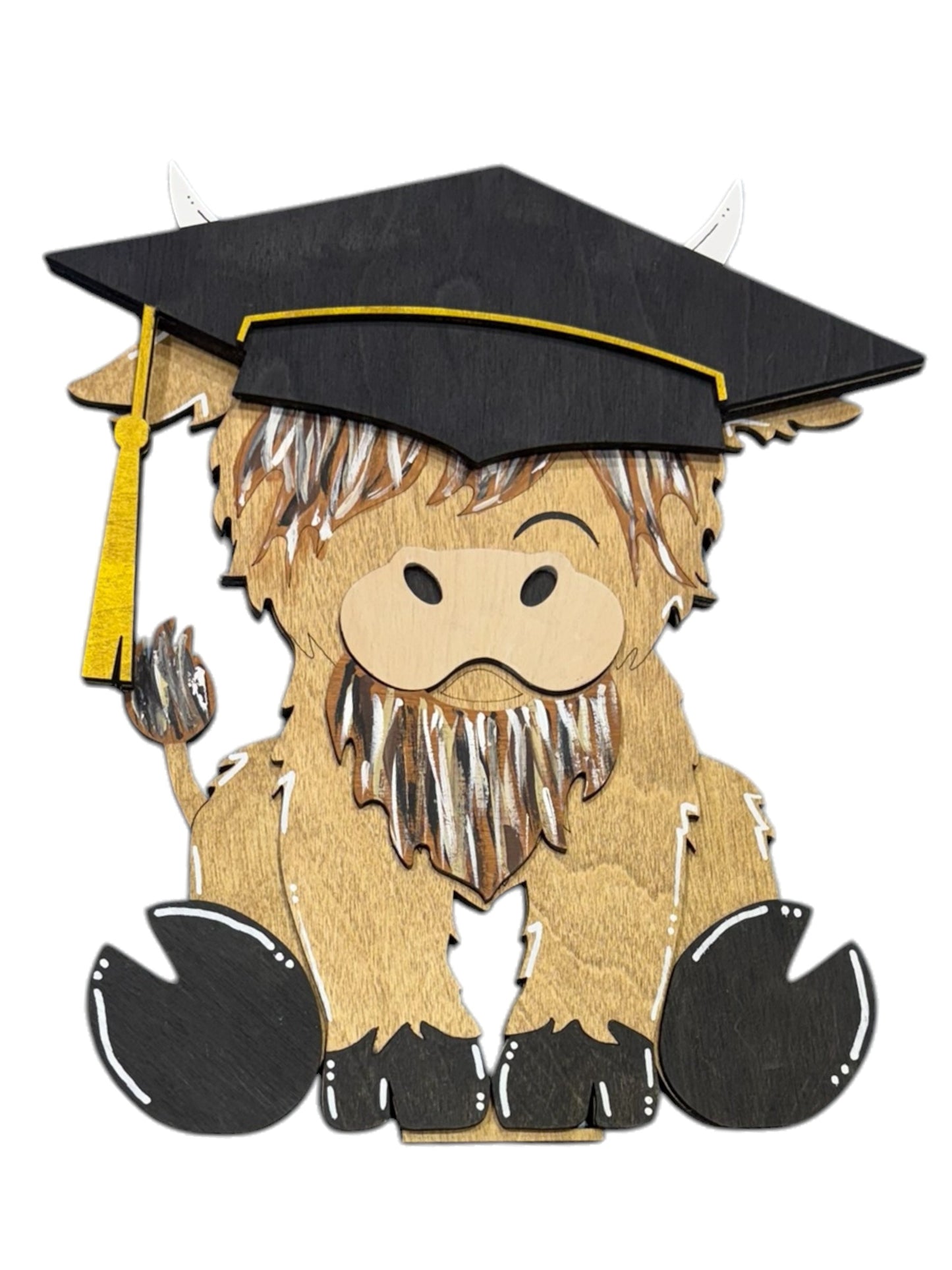 Graduation Hat for Highland Cow