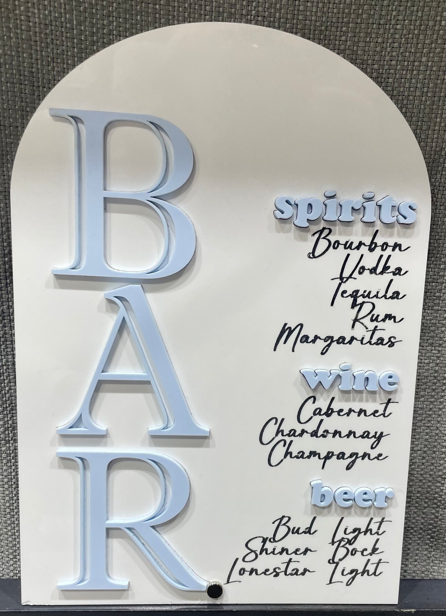 Bar signage