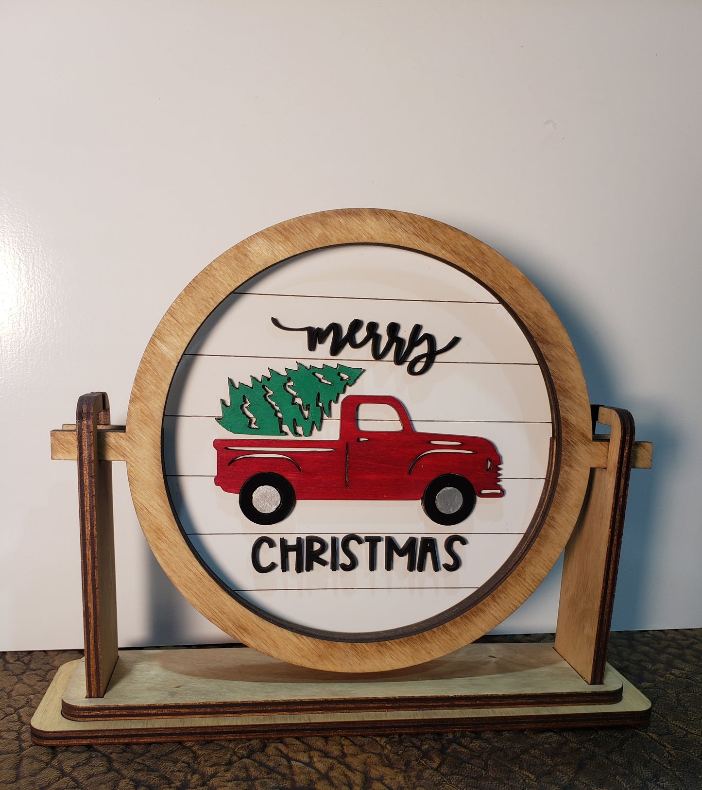 Merry Christmas red truck insert #131