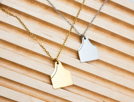 Cow Tag Necklace