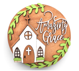 Amazing Grace Window Frame Insert 5"