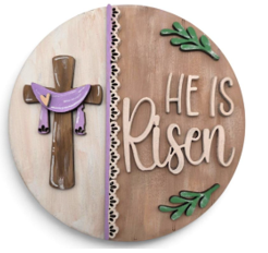 He Is Risen Window Frame Insert 5"