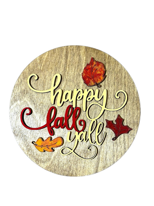 Happy Fall Yall Insert