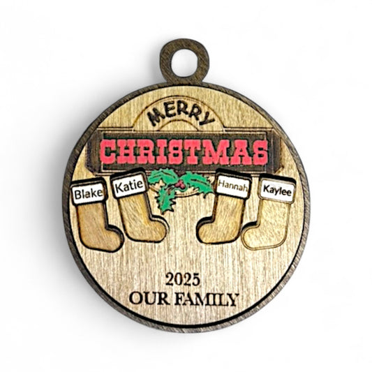 Merry Christmas Our Family Ornament
