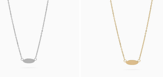 Minimalist Oval Necklace