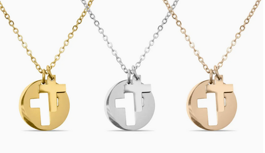 Cross Cutout Necklace