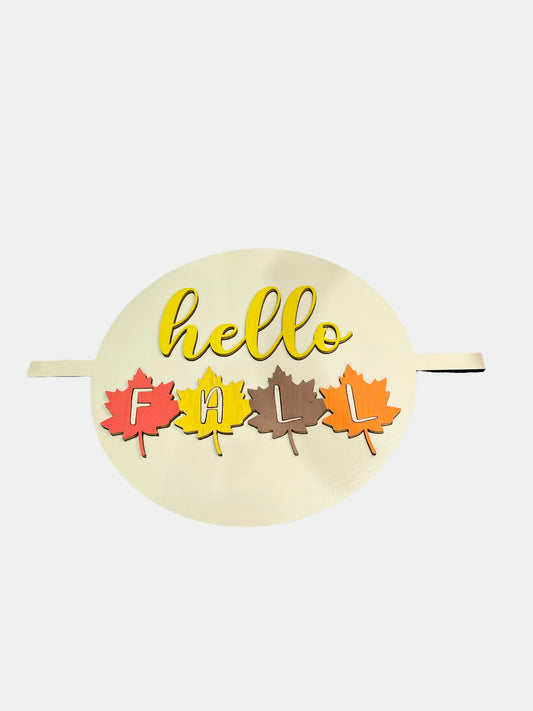 Hello Fall - leaves insert #17