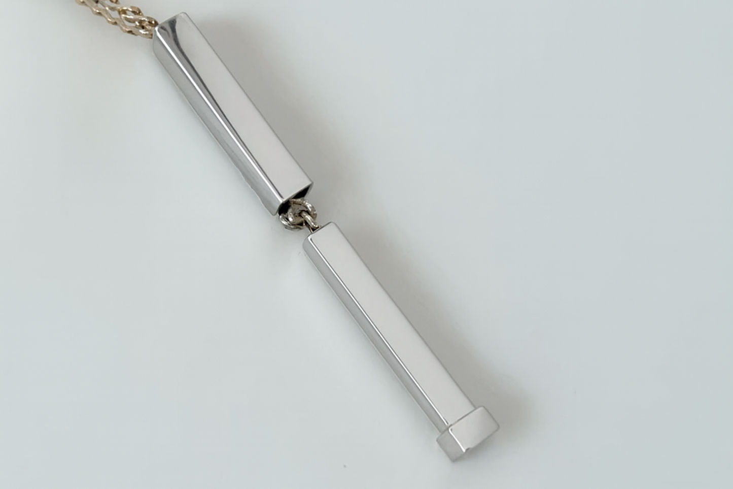 hidden message bar necklace engravable gold or silver