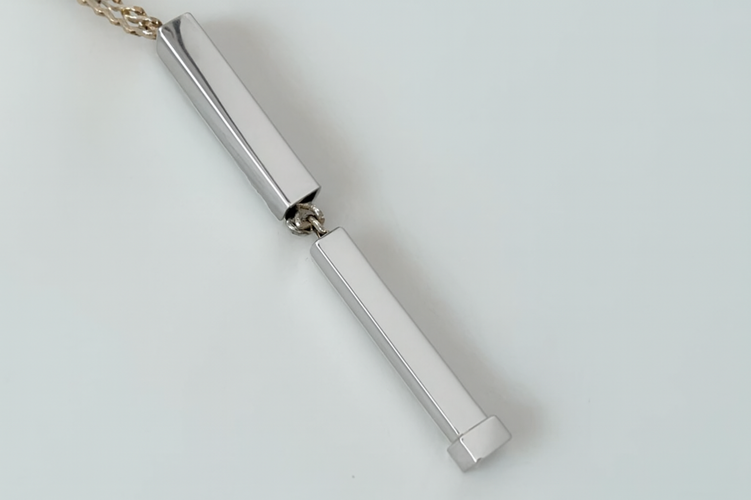 hidden message bar necklace engravable gold or silver