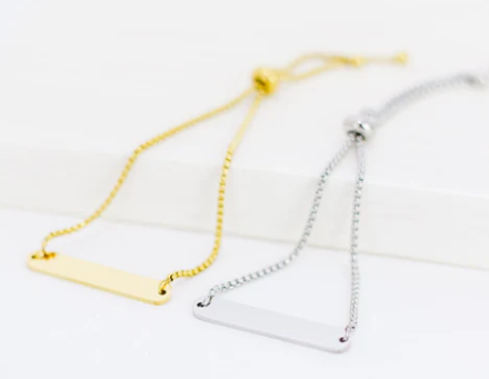Horizontal Bar Bolo Bracelet
