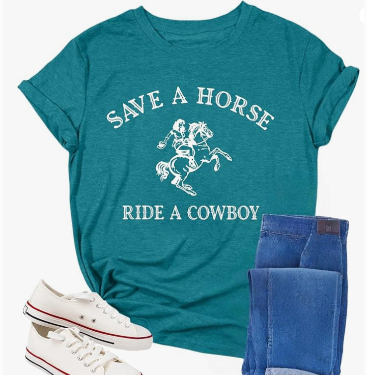 Save a Horse Ride a Cowboy T-shirt
